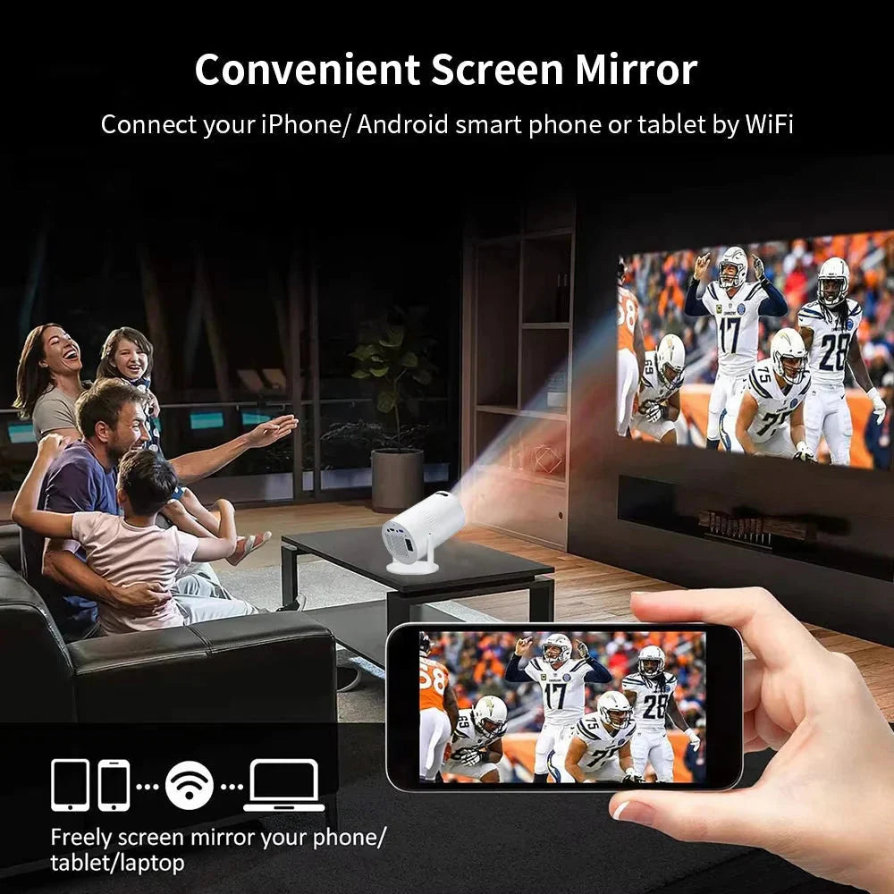 Easy Decoding Activity Salange P300 Mini Portable Projector - 4K 8K Video Decoding, 720P HD ...