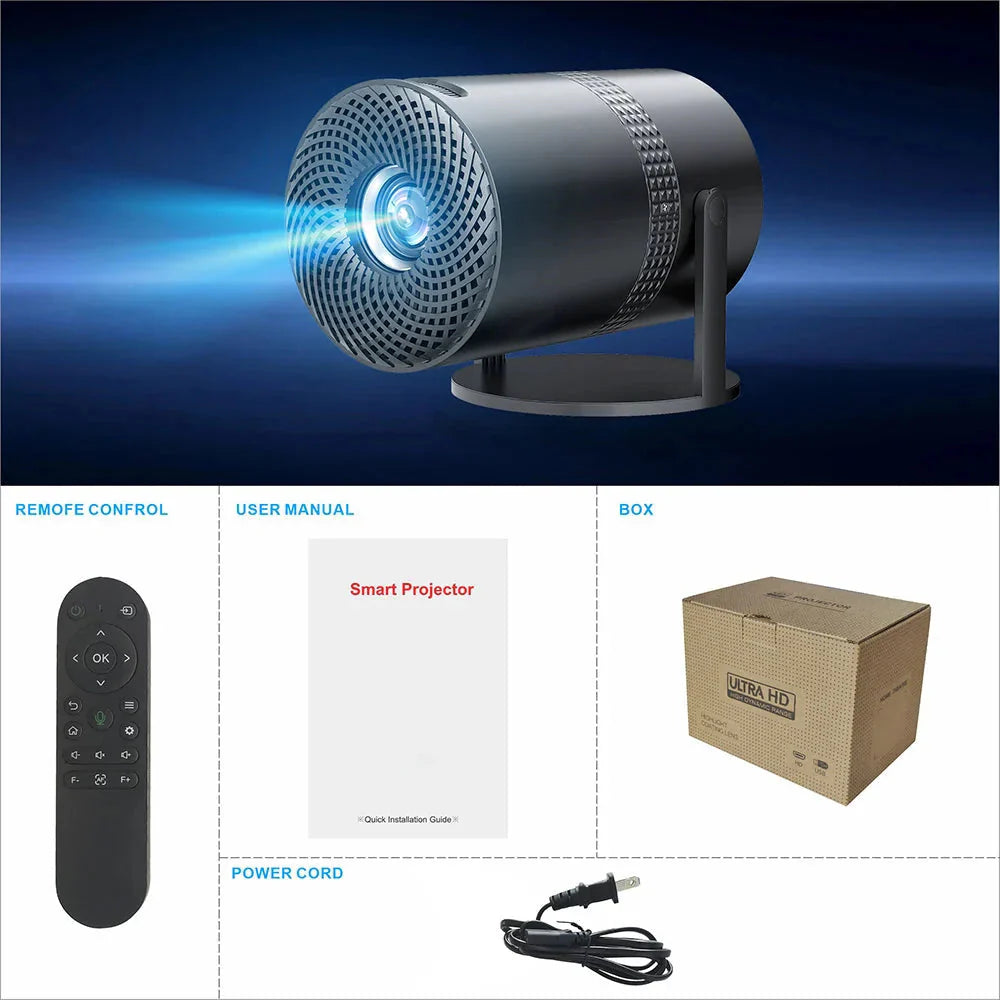 Easy Decoding Activity Salange P300 Mini Portable Projector - 4K 8K Video Decoding, 720P HD ...
